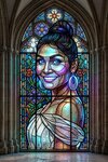 Gothic Bioluminescent Stained Glass — preview 1