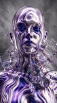 Flow State Liquid Chrome Portrait — preview 7
