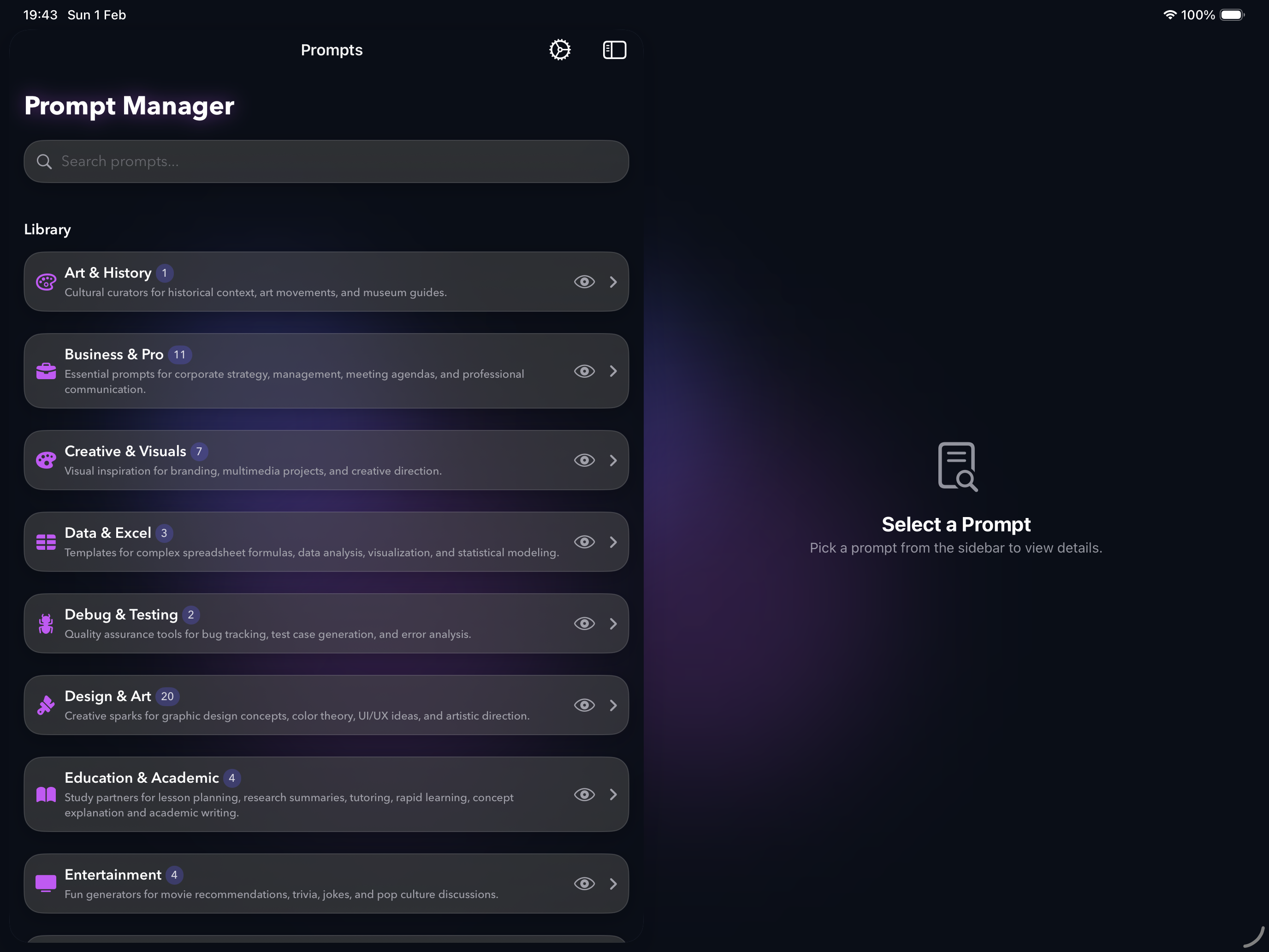 PUCO on iPad — screen 4