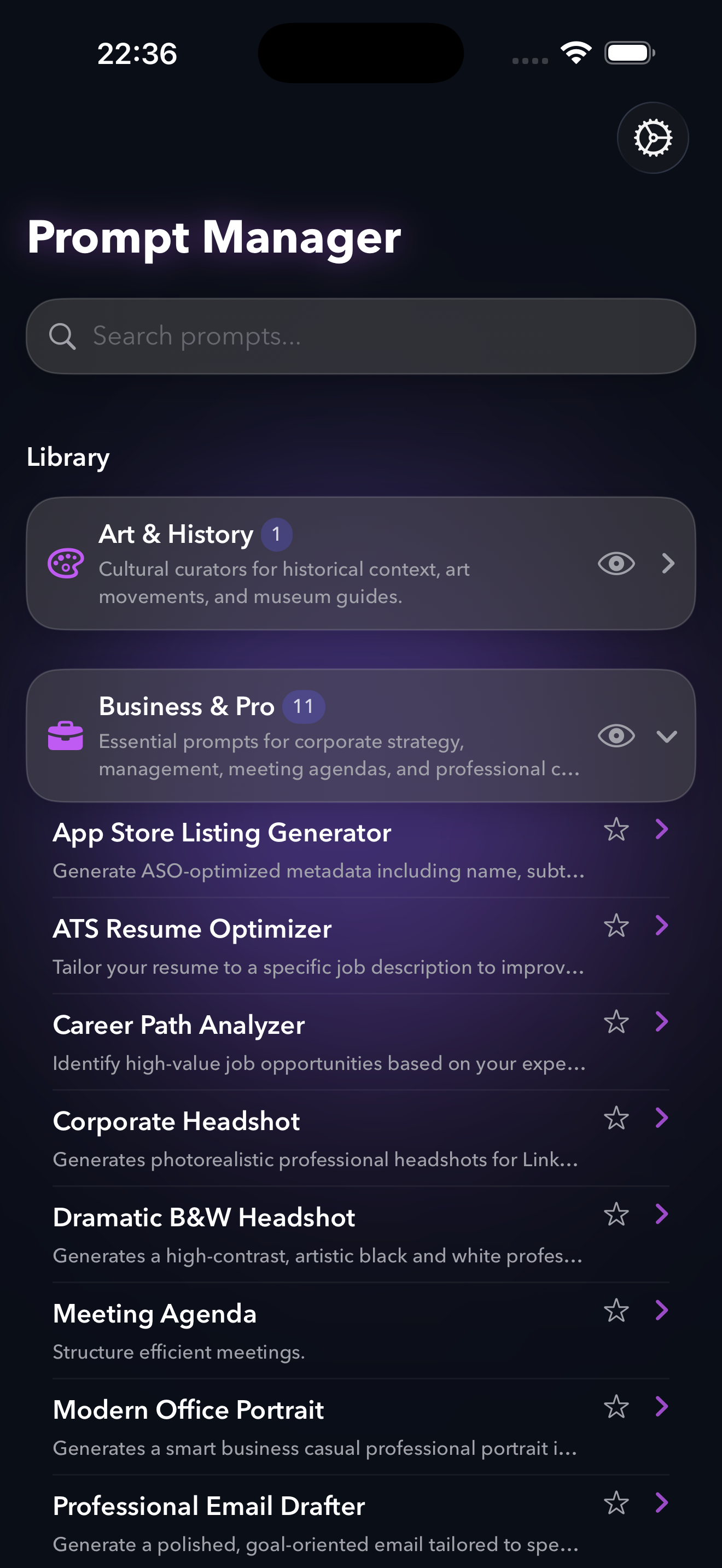 PUCO on iPhone — screen 2
