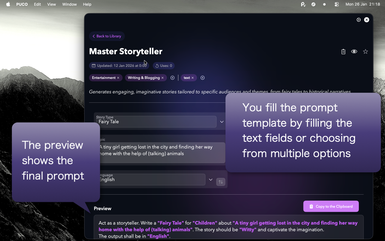 PUCO on Mac — screen 4