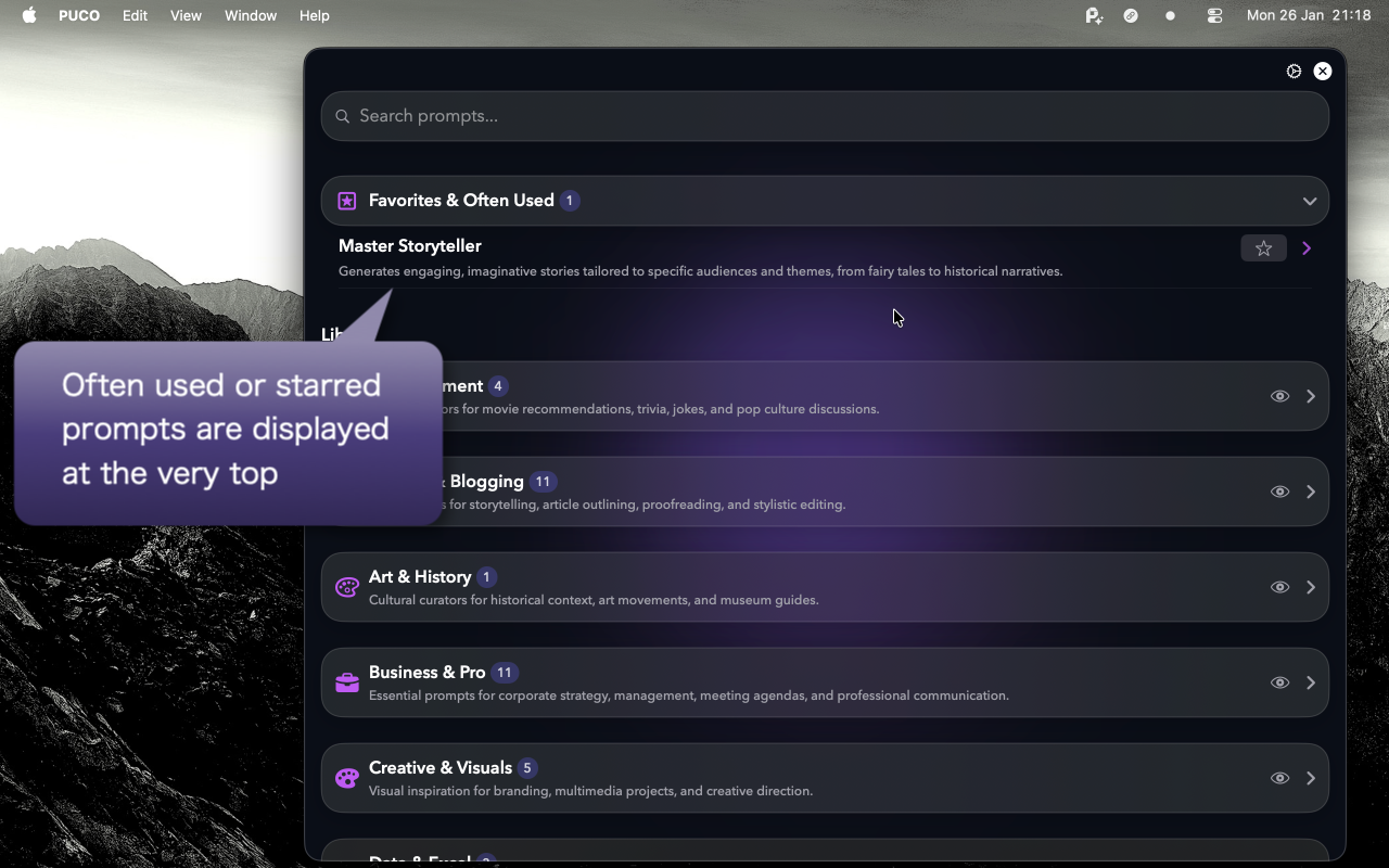 PUCO on Mac — screen 6